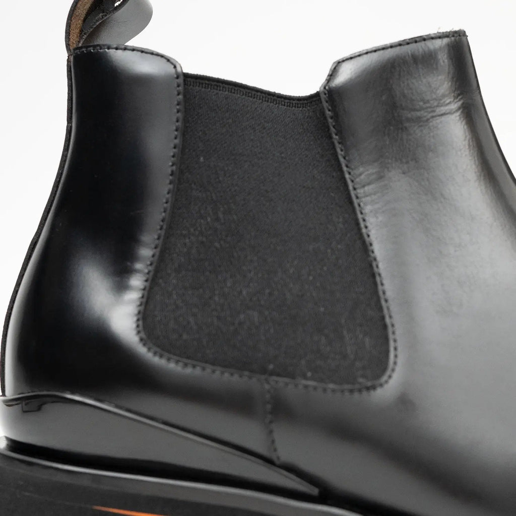 Black Chelsea Lug Boots