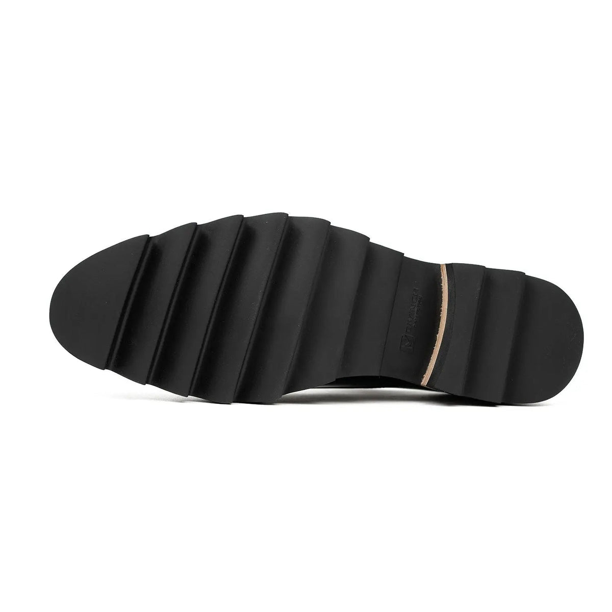 Navy Single Monk Lug Sole Shoe