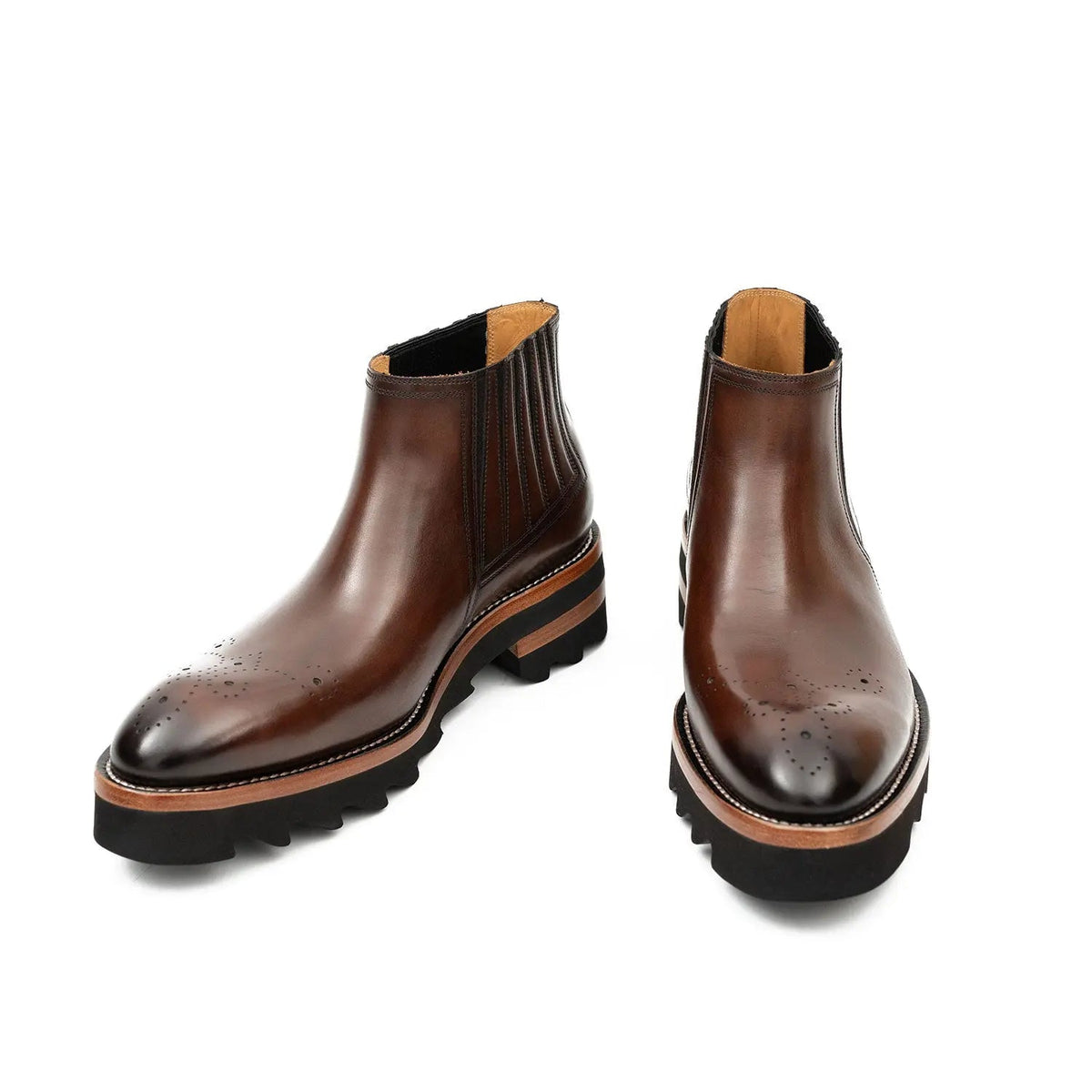Brown Lug Sole Chelsea Boot