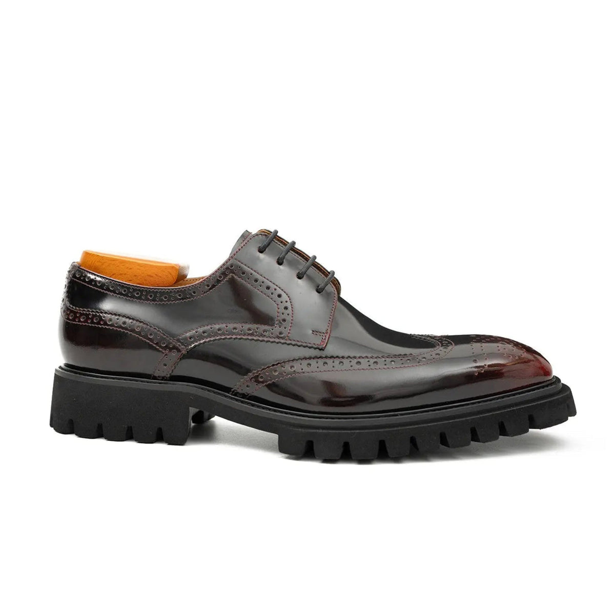 Burgundy Lug Sole Derby