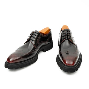 Burgundy Lug Sole Derby