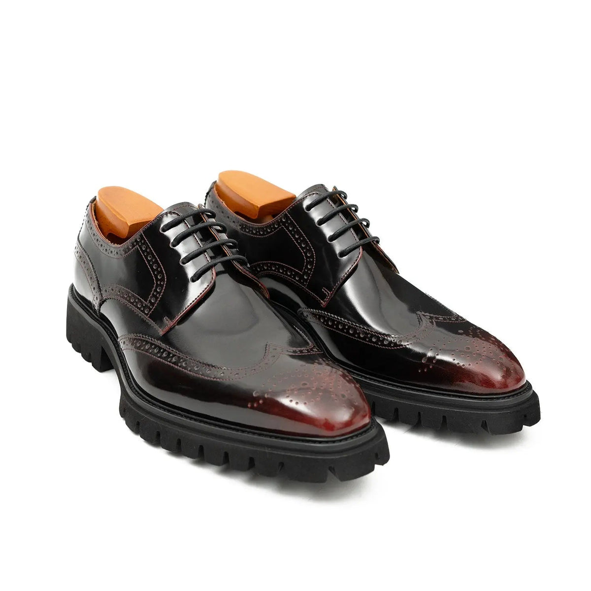 Burgundy Lug Sole Derby