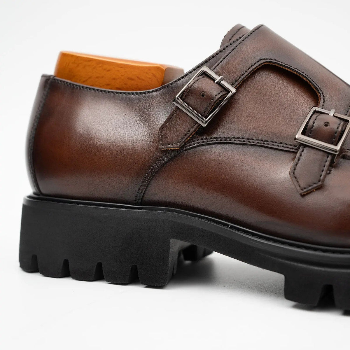 Brown Double Monk Strap