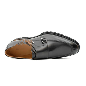 Black Lug Sole Monk Derby