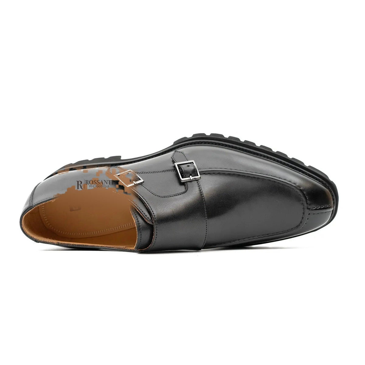 Black Lug Sole Monk Derby