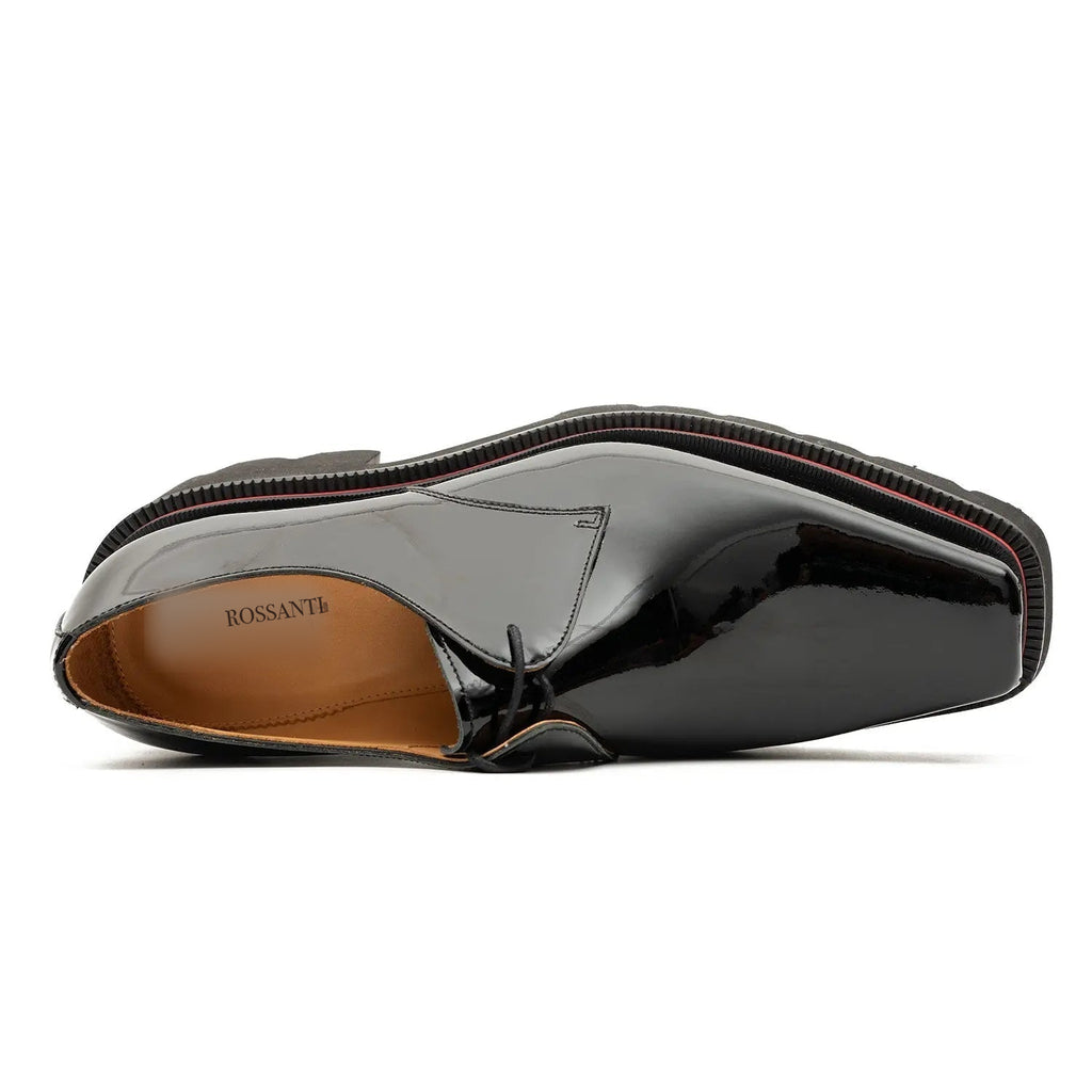 Black Patent Lug Derby