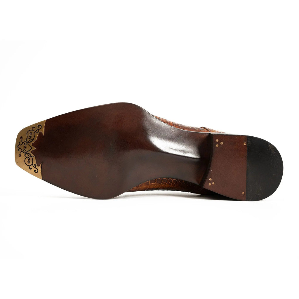 Cognac Crocodile Norwegian Derby
