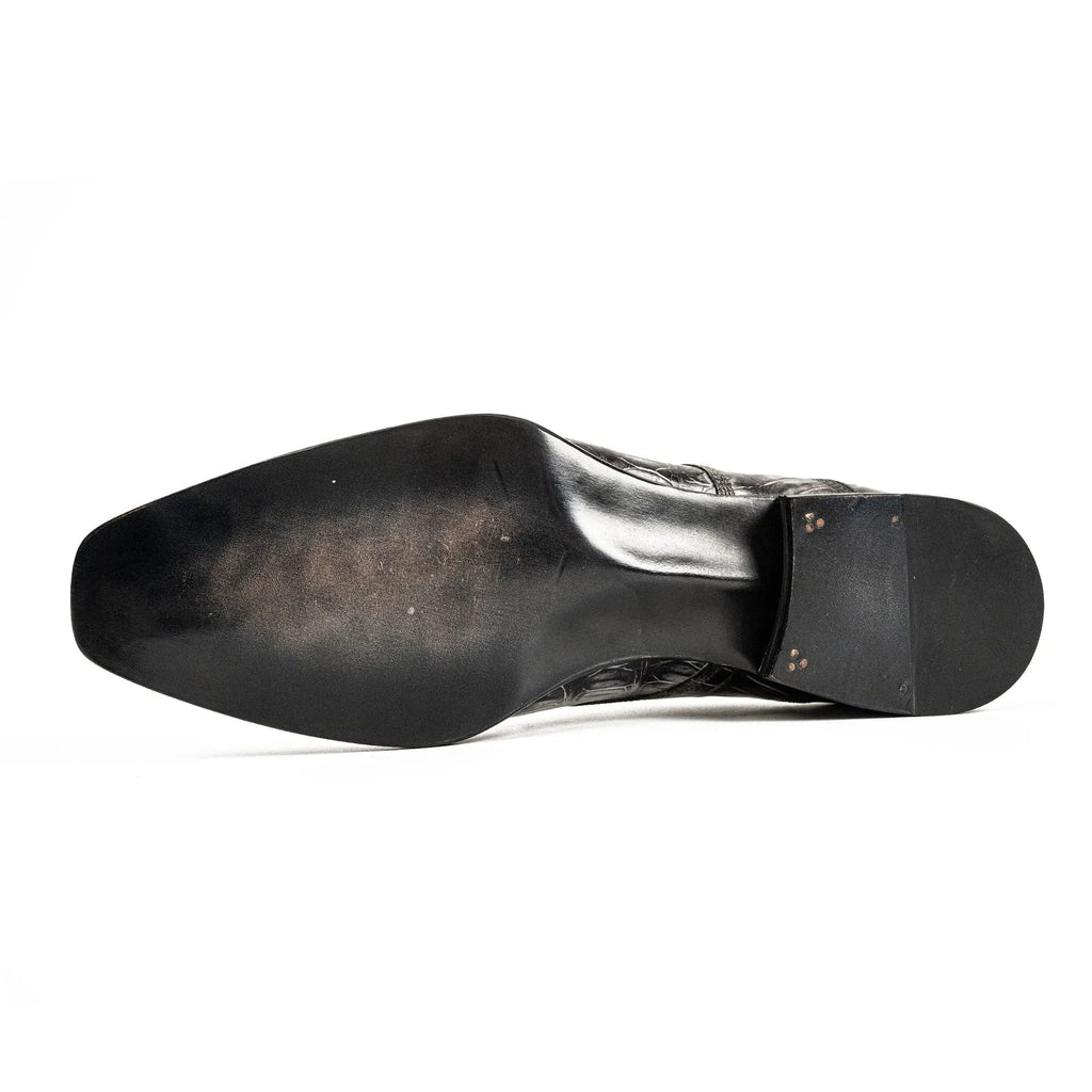 Silver Crocodile Norwegian Monk Shoe