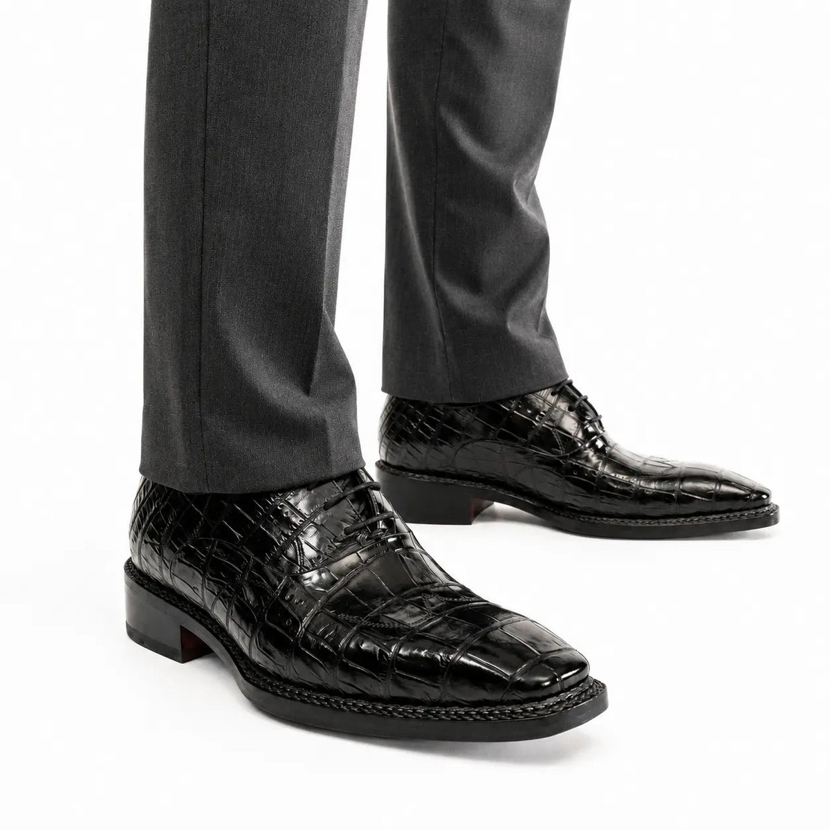 Black Crocodile Norwegian Oxford