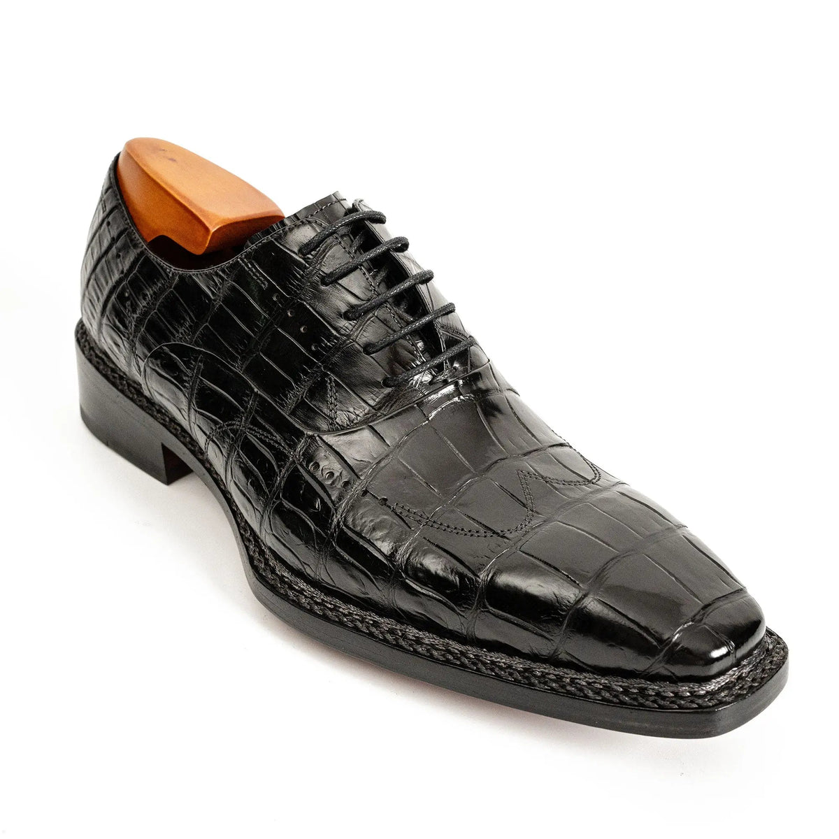 Black Crocodile Norwegian Oxford