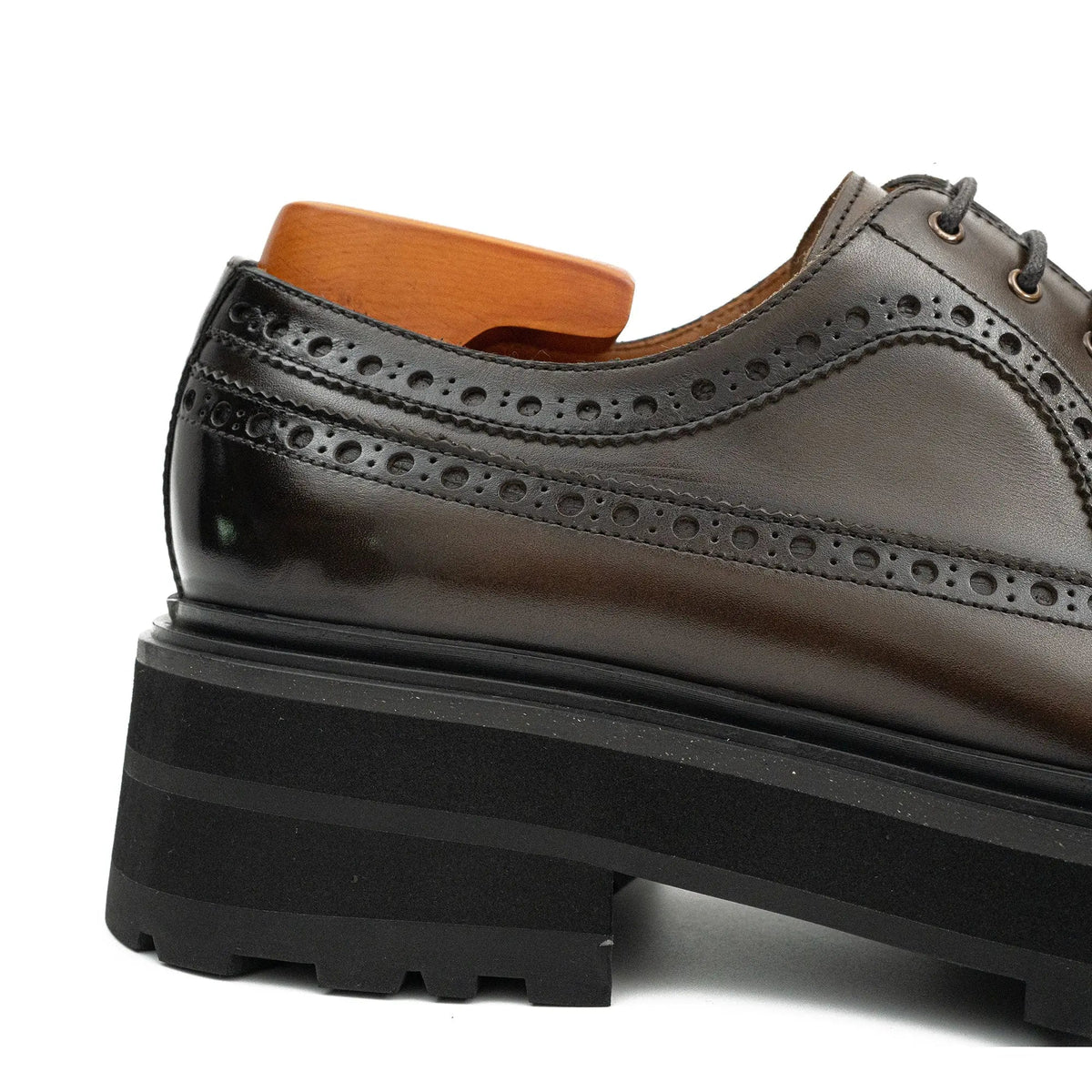 Espresso Lug Wingtip Derby