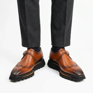 Brown Single Monk Strap