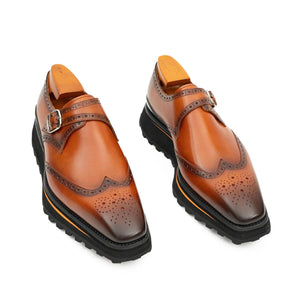 Brown Single Monk Strap