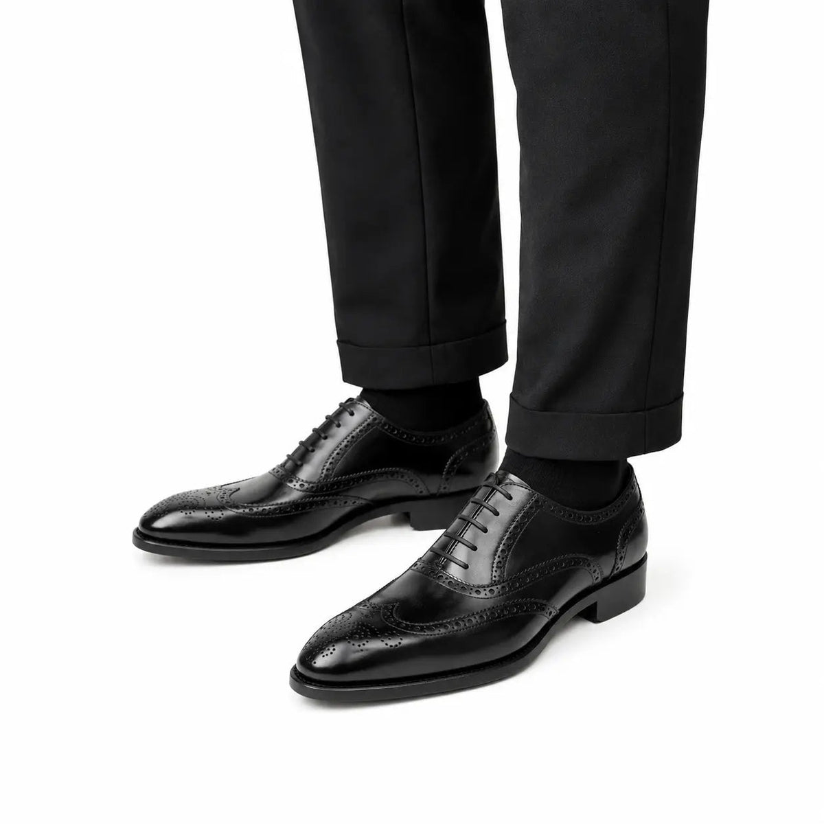 Black Wingtip Oxford Brogues