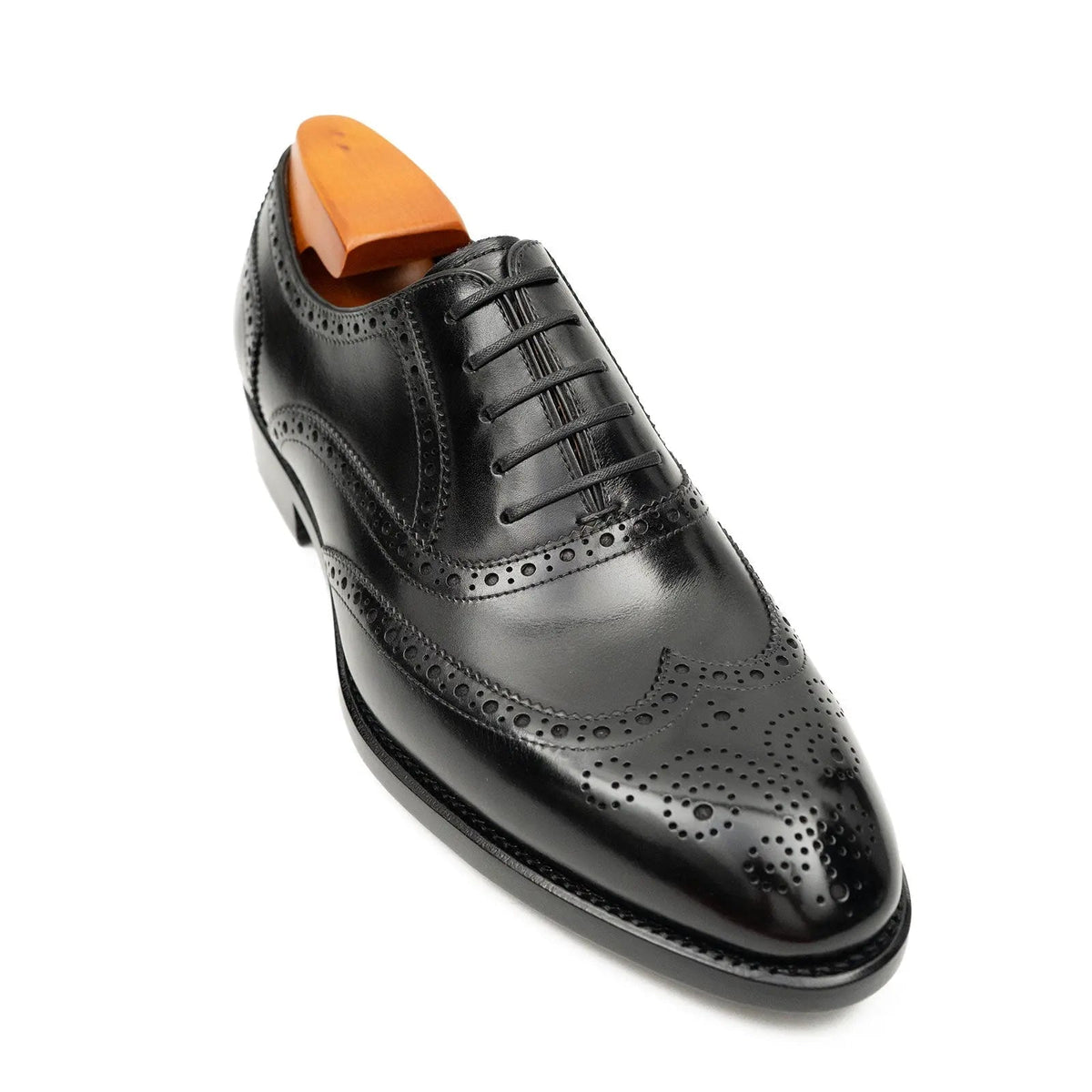 Black Wingtip Oxford Brogues