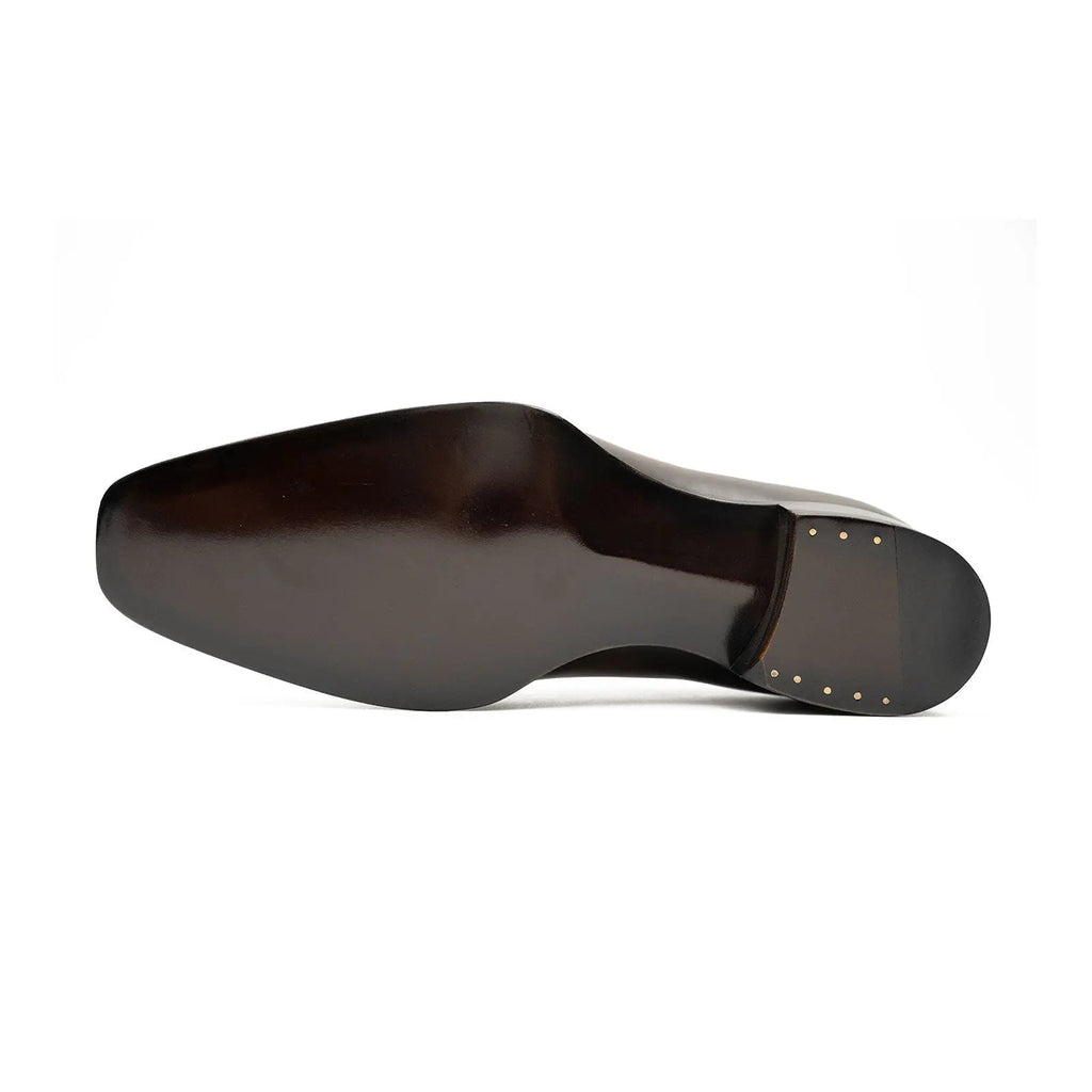 Burnished Brown Apron-Toe Oxford