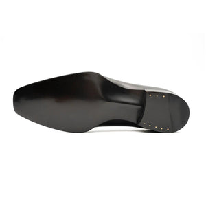 Black Apron-Toe Derby