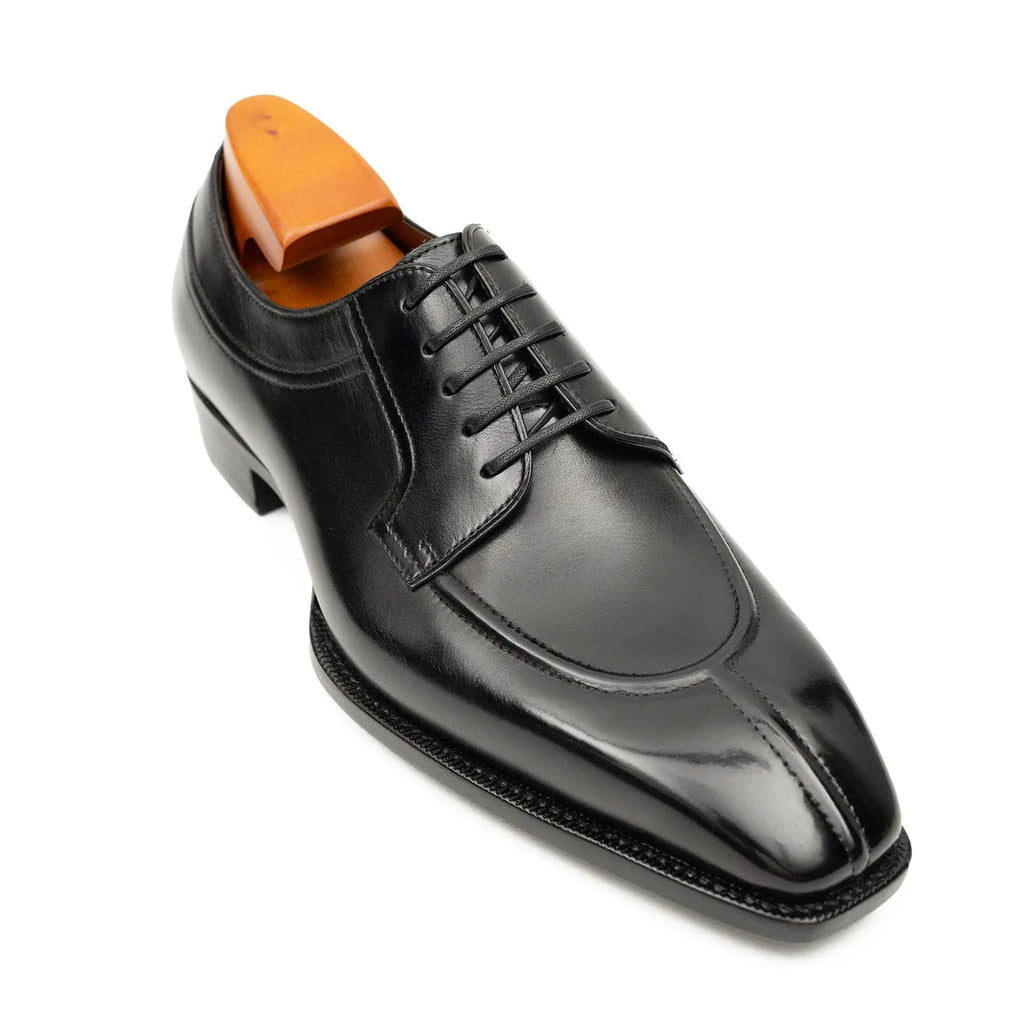 Black Apron-Toe Derby