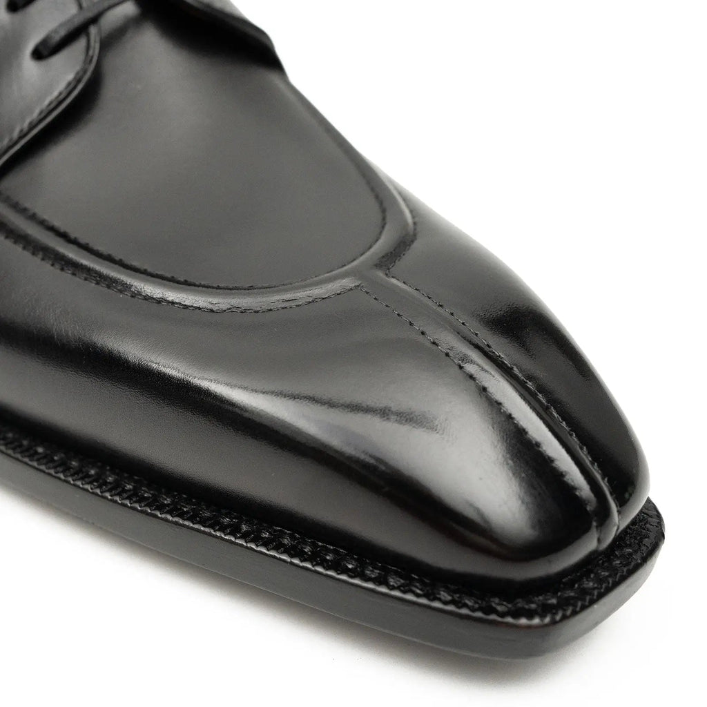 Black Apron-Toe Derby