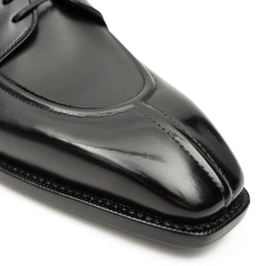 Black Apron-Toe Derby