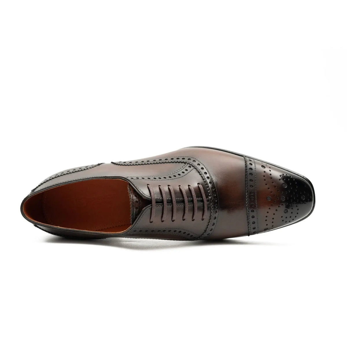Burnished Brown Cap-Toe Oxford
