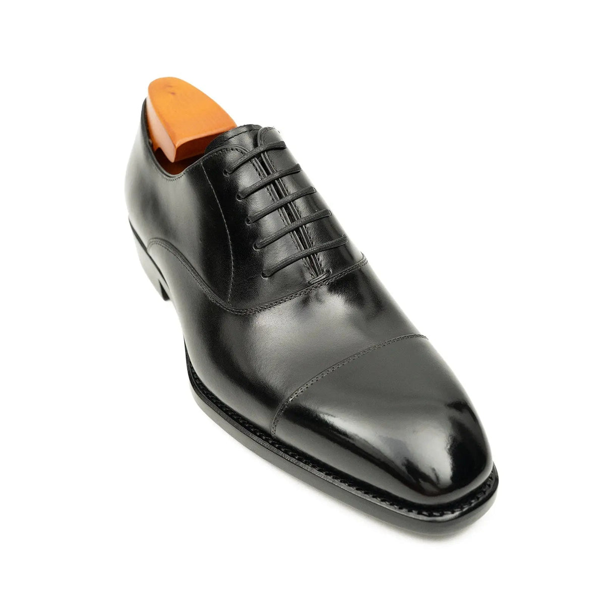 Dark Brown Cap-Toe Oxford