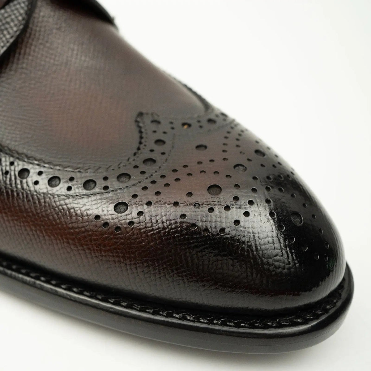 Burnished Brown Wingtip Derby