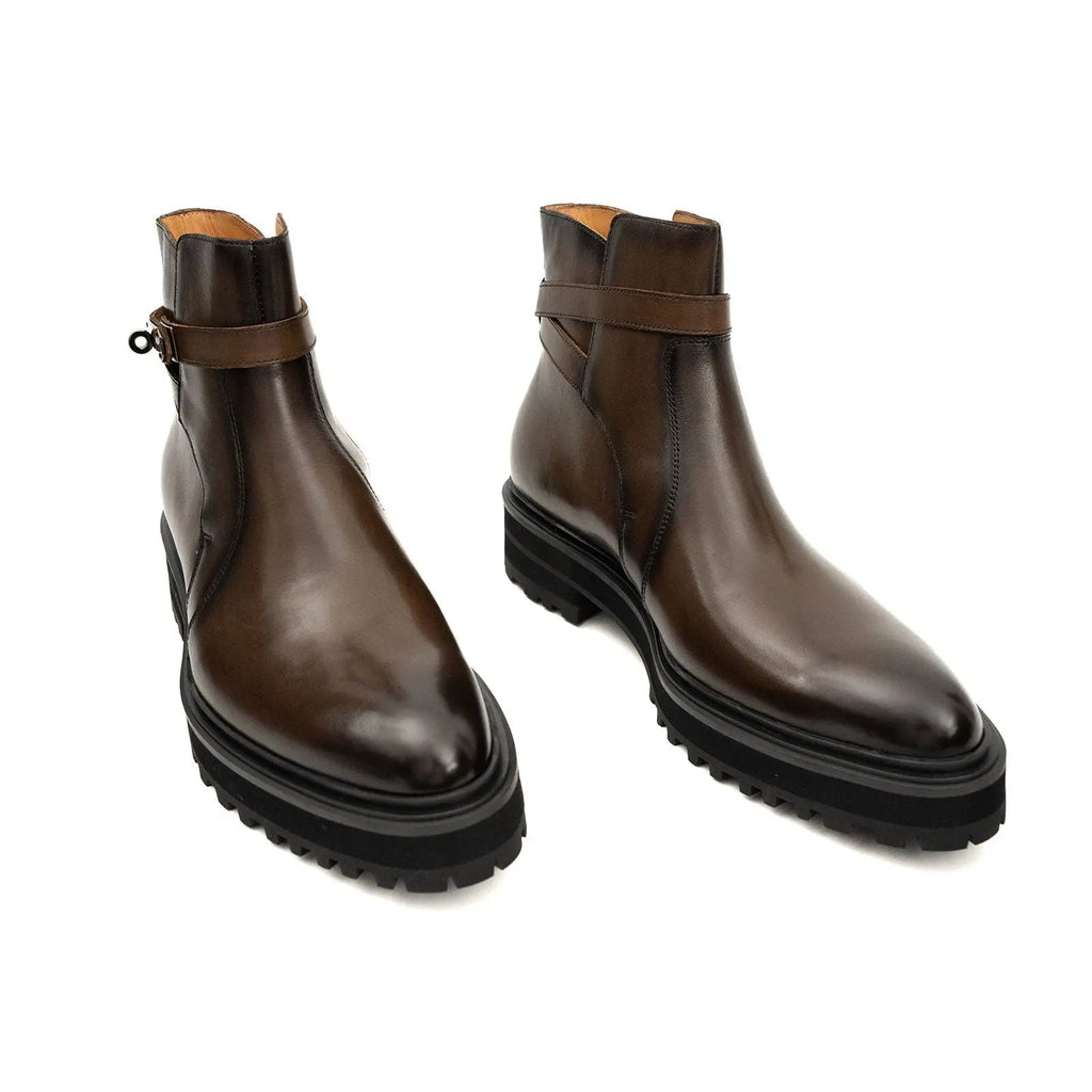 Walnut Strap Chelsea Boot