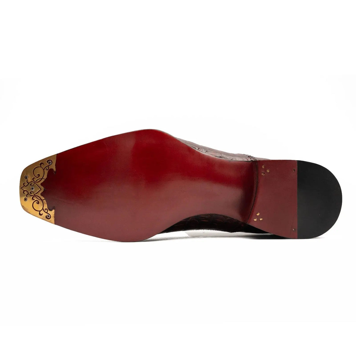 Burgundy Crocodile Oxford