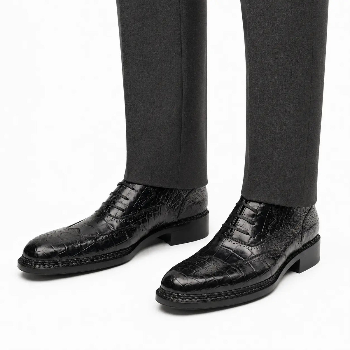 Charcoal Crocodile Norwegian Oxford