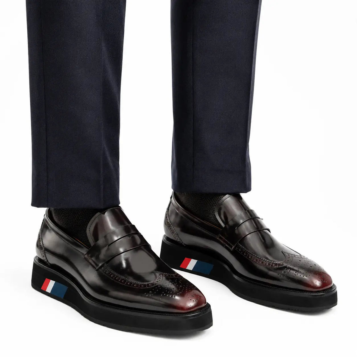 Dark Burgundy Penny Loafer with Foam Sole