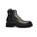 Black Brogue Combat Boot