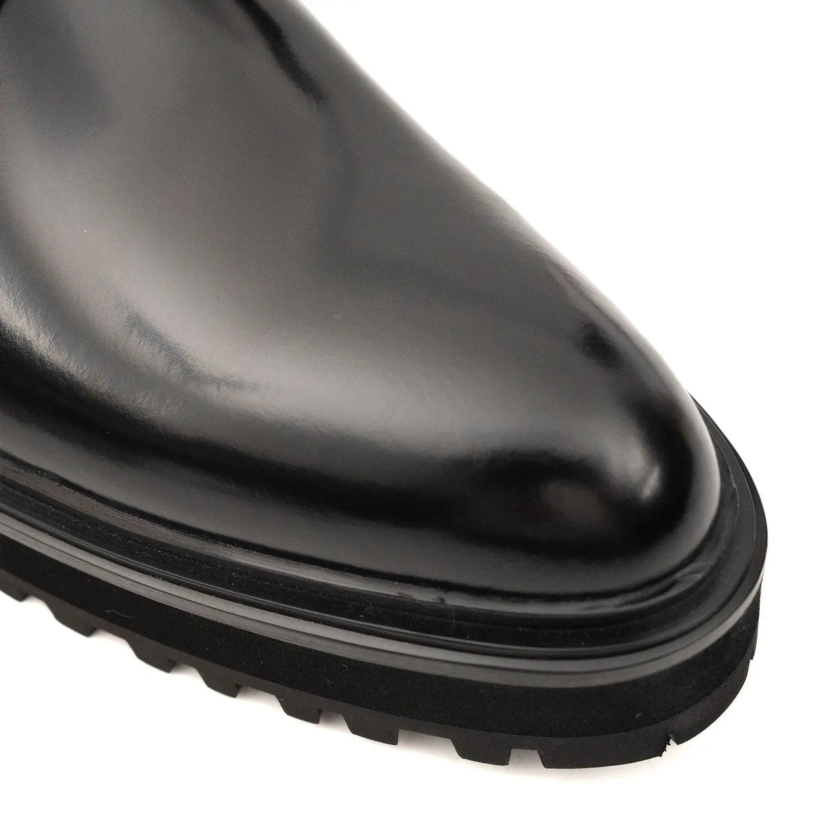 Black Brogue Combat Boot