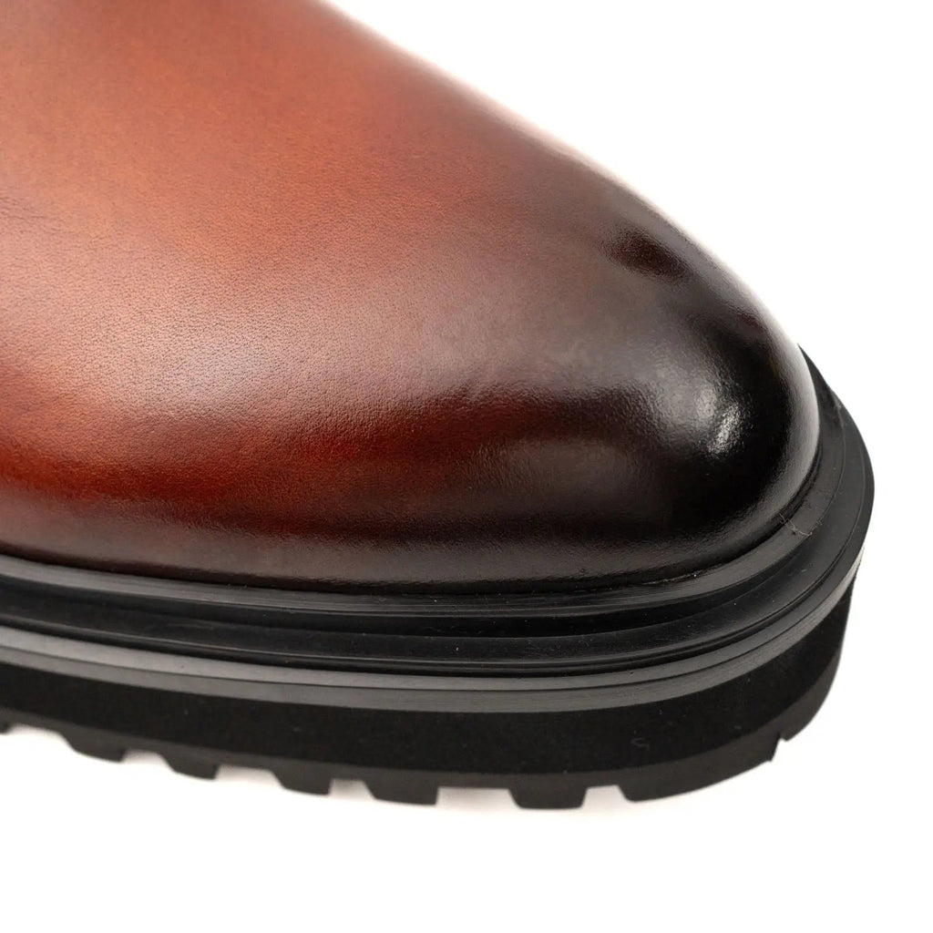 Burnished Chelsea Lug Boot