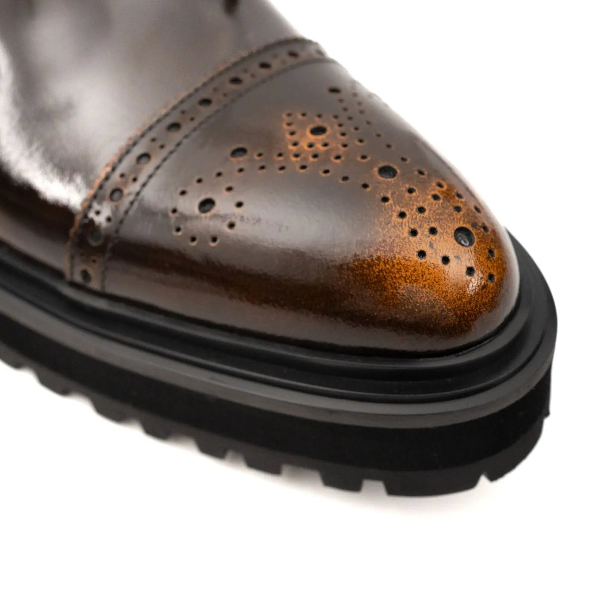Cognac Croc Leather Chelsea Boot