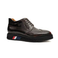 Burnished Platform Derby Shoe