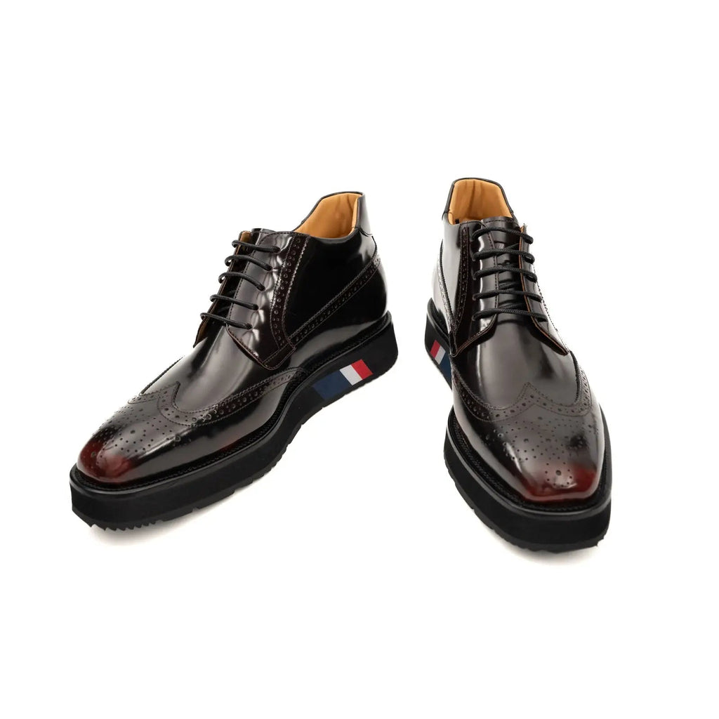 Burnished Platform Derby Shoe