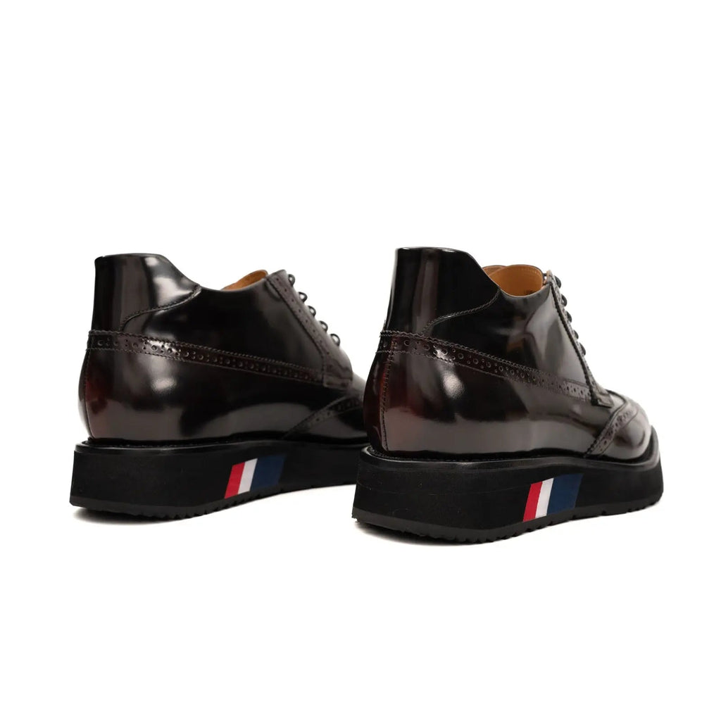 Burnished Platform Derby Shoe