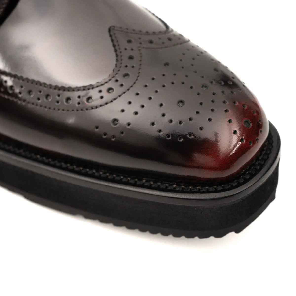 Burnished Platform Derby Shoe