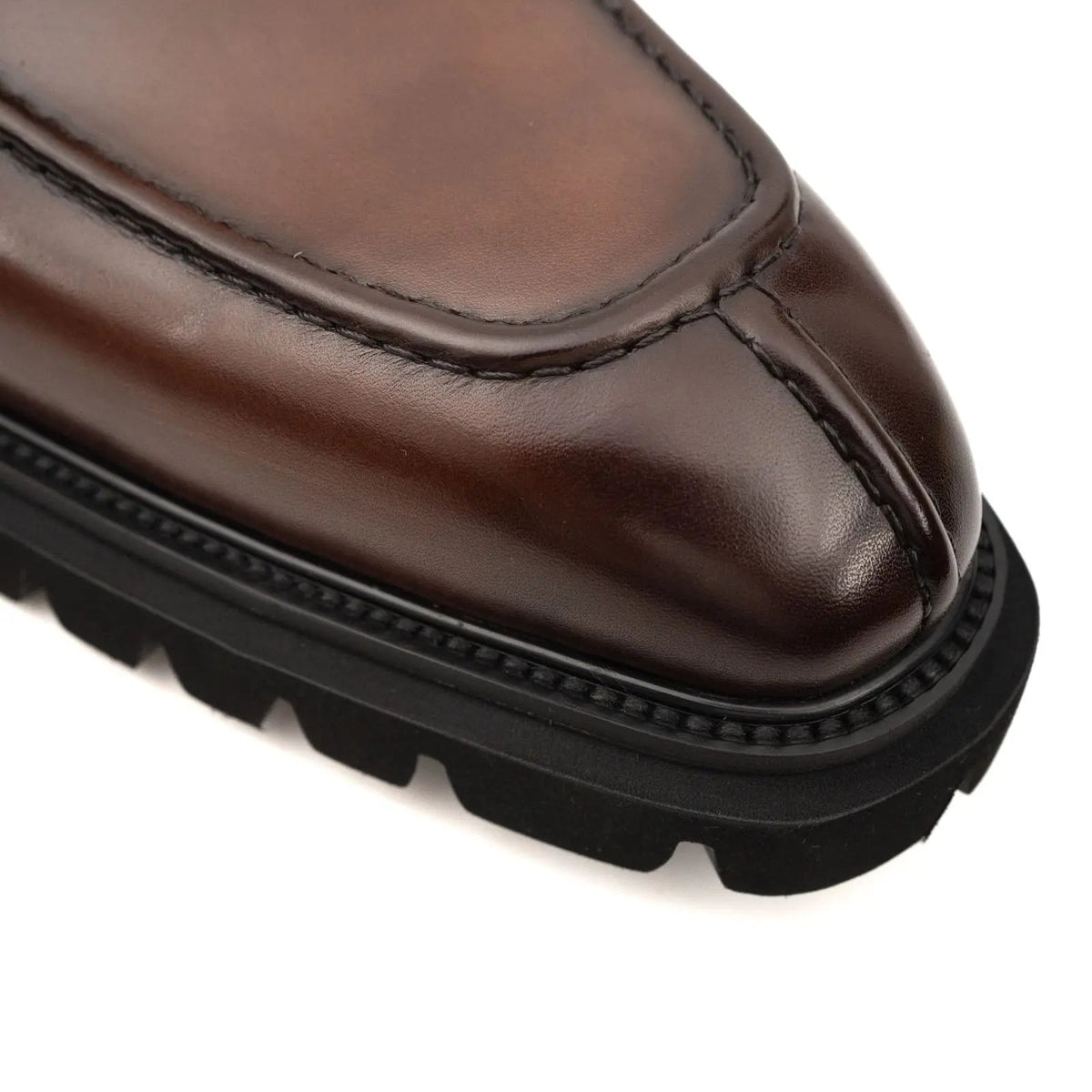 Brown Double Monk Strap Boots with Foam Sole