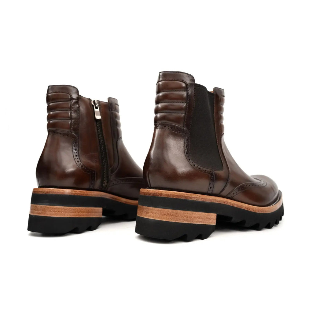 Espresso Platform Chelsea Boot