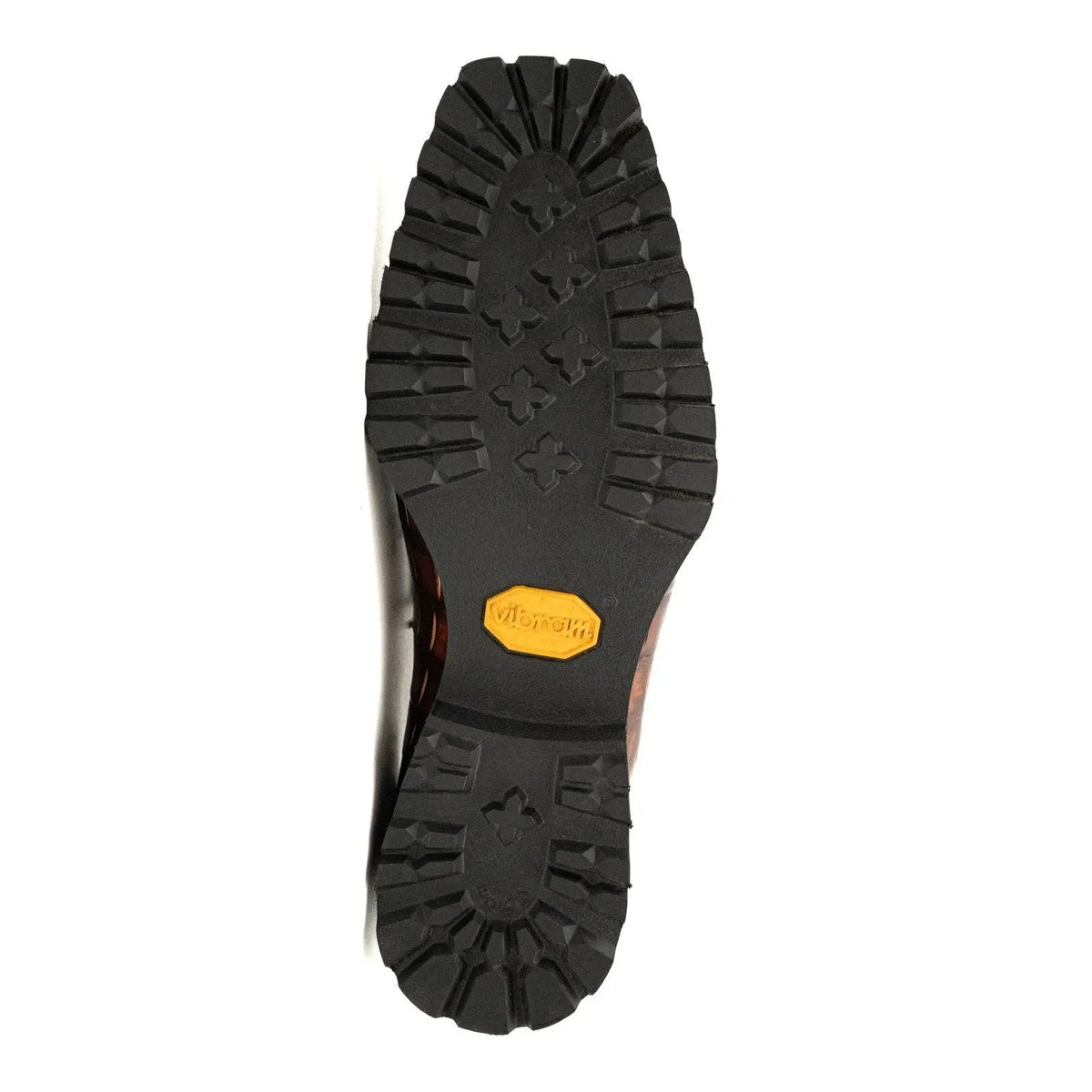 Cognac Crocodile Lug Sole Derby