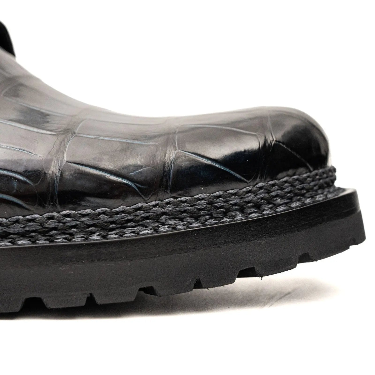 Black Crocodile Norwegian Lug Derby