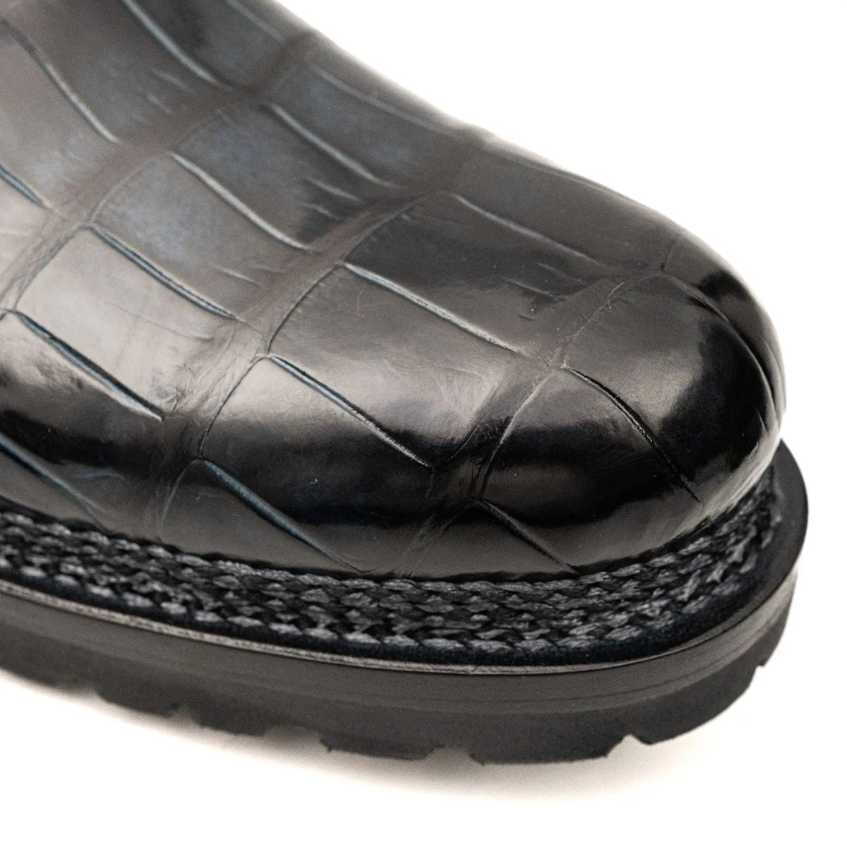 Black Crocodile Norwegian Lug Derby