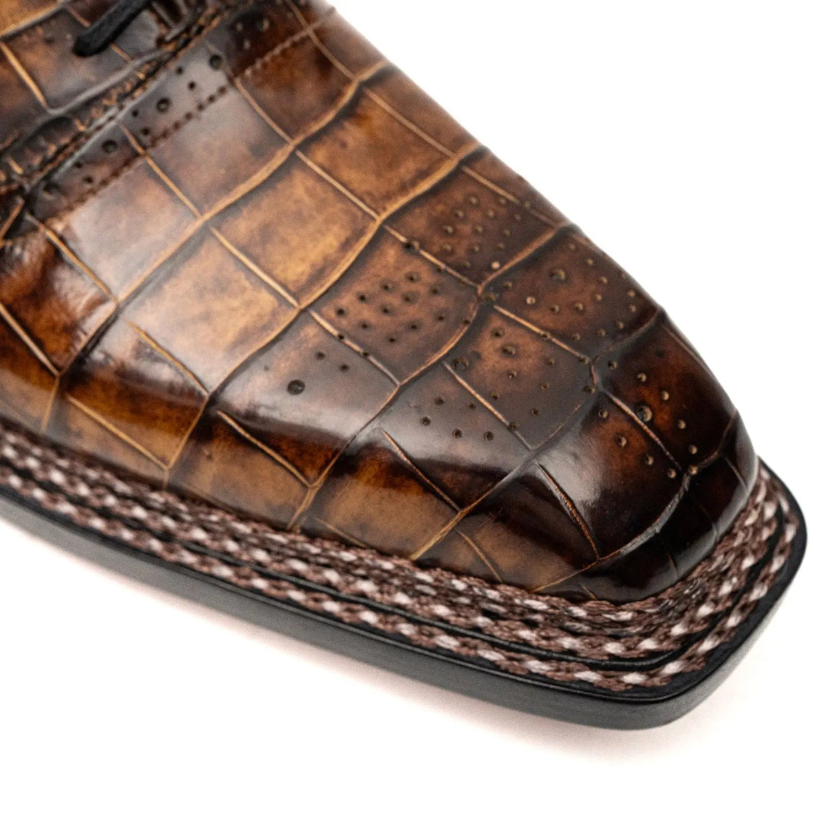 Brown Crocodile Norwegian Oxford