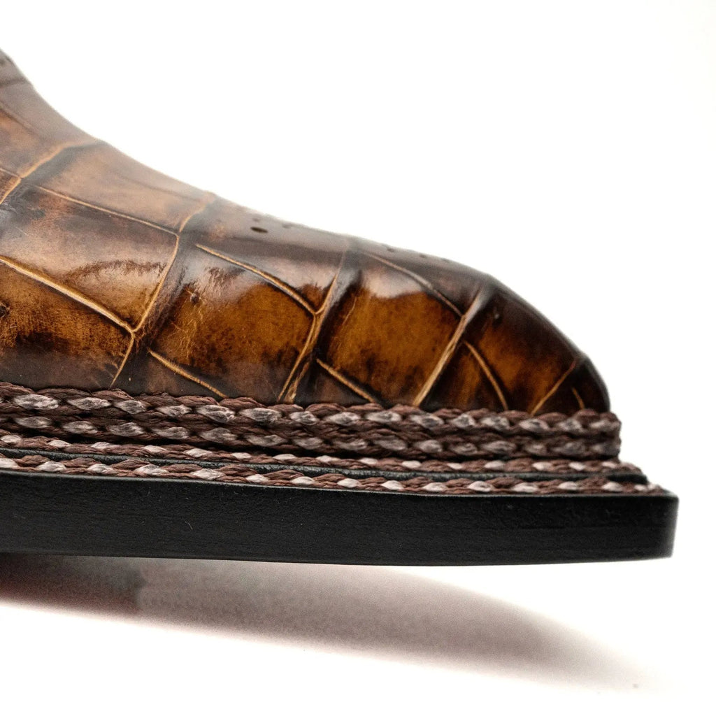 Brown Crocodile Norwegian Oxford