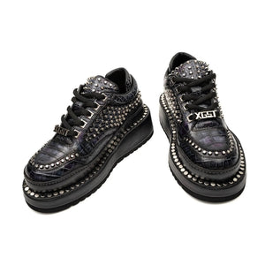 Studded Midnight Platform Sneaker