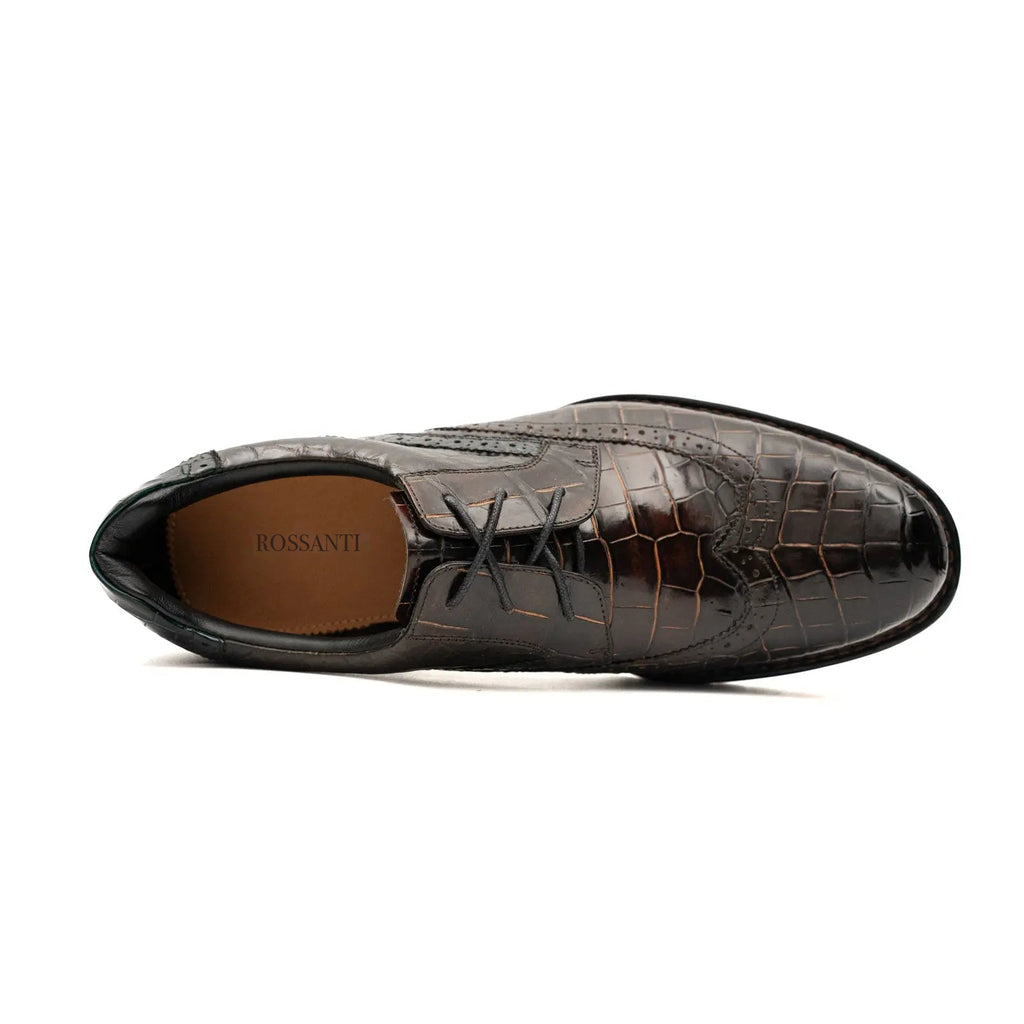Black Crocodile Norwegian Lug Derby
