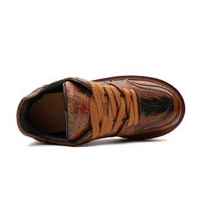 Vintage Ostrich Platform Sneaker