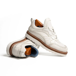 White Brogue Hybrid Sneaker